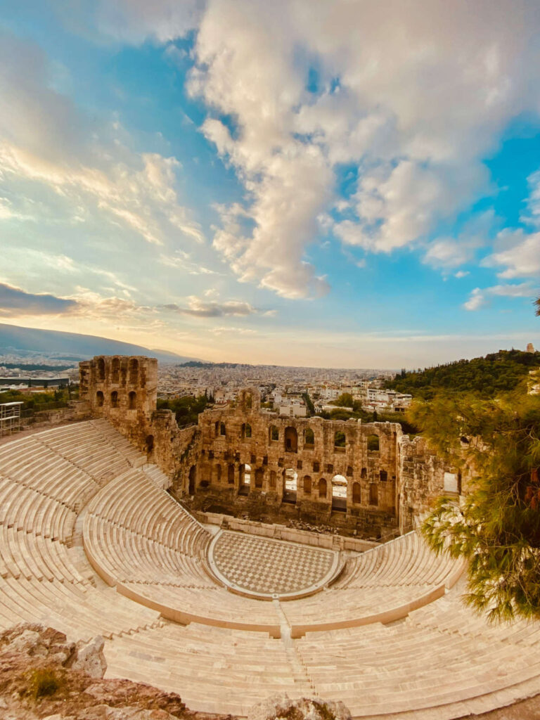 The Odeon of Herodes Atticus in Athens, a must-visit site for those deciding where to stay in Greece 2026 for slow travel culture.
